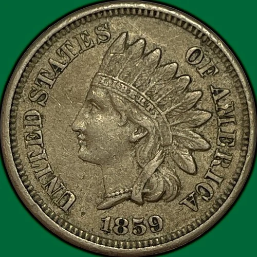 1859 Indian Head Cent Extremely Fine XF Coin #33495