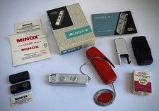 Vintage 1969 MINOX B WETZLAR SUBMINIATURE CAMERA w/Accessories/Manual/Box-TESTED