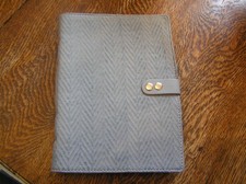 Leather w/ Cloth 6  x8.5" Journal Sketchbook Rustic Notebook Chevron Covers NEW 