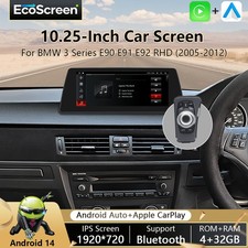 Per BMW Serie 3 E90 E91 E92 E93 Android 14 Autoradio GPS Navi idrive Touch Screen