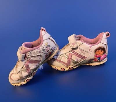 Size 7.5 Toddler Y2K Dora The Explorer And Boots Nick Jr  Pink White Cute Shoes