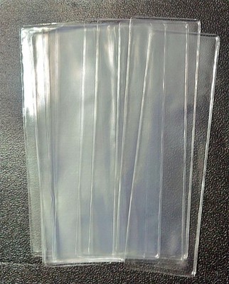 Clear Rigid Card Sleeves Protectors Trading Cards ID Credit Card Holders Lot