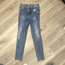 Old Navy Rockstar Jeggings High Rise Stretch Girls Blue Jeans Size 12