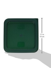 Winco PE Square Cover, Fits 2 and 4-Quart, Green