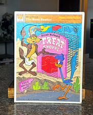 Whitman Beep Beep Road Runner Looney Tunes Frame Tray Puzzle 1980 15pc