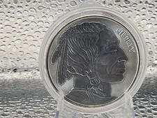 Privately Minted Indian Head and Buffalo 1 oz. Silver Round .999 Fineness 95.00 per troy oz