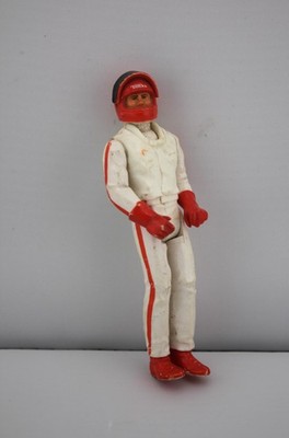 Vintage 1979 Team Tonka AJ Foyt Race Car Driver 3.75 Figure White & Orange