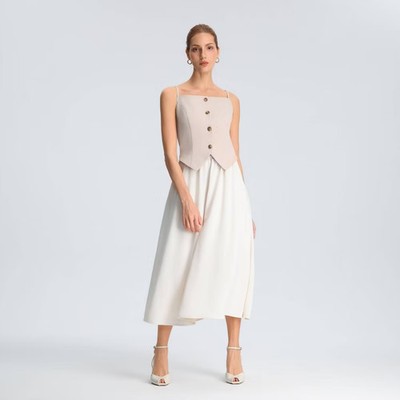 flowy beach wedding dresses Unique Floral Lace Chiffon Gown Wedding Dress AWD1873 Feminine Spring Dresses | Size:44UK - 54EU Style:KA0313H shoulder straight neckline