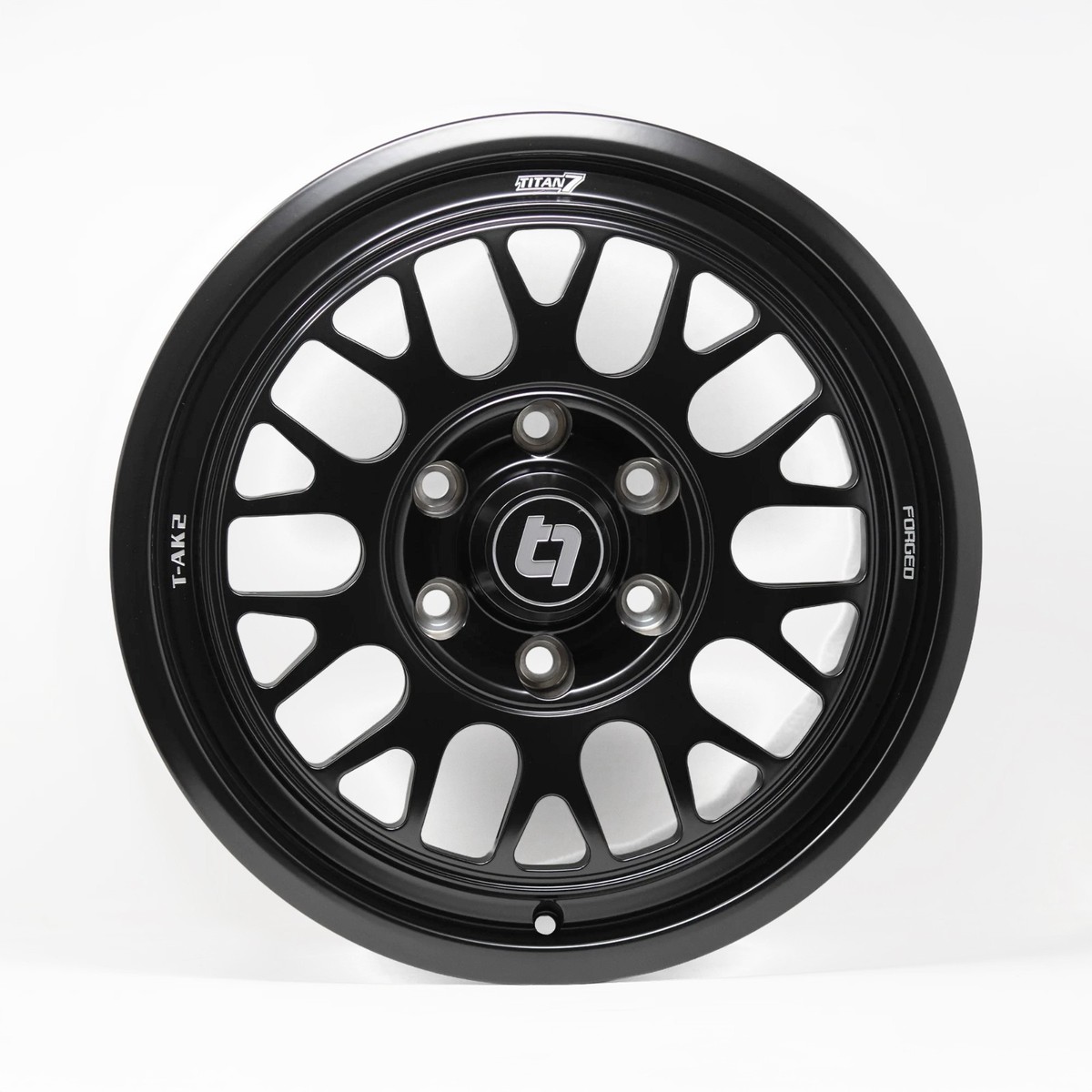 Khage Nah SelI Out 7インチ Titan 7 T-AK2 17x8 +39 6x130 Black Forged Wheels for Mercedes