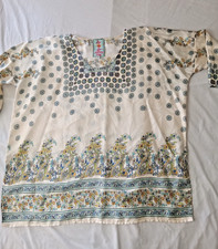 Johnny Was Tunic Kimono Silk Lightweight Flowy Boho Top Size Large