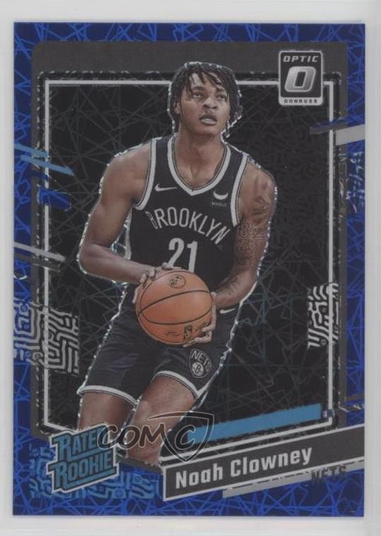 2023 Panini Donruss Optic Rated Rookie Blue Velocity Prizm Noah Clowney #205