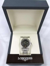 Longines Conquest VHP L3.718.4.56.6 Quartz Watch Stainless Steel Black Dial Date