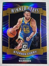 2023-24 Panini Donruss Optic Stephen Curry #16 Winner Stays Purple Warriors