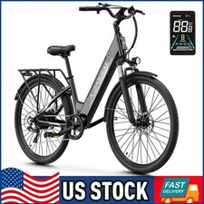1100W Brushless 48V 12.8Ah Removable 26" Electric Bike 95 Pre-Assembled