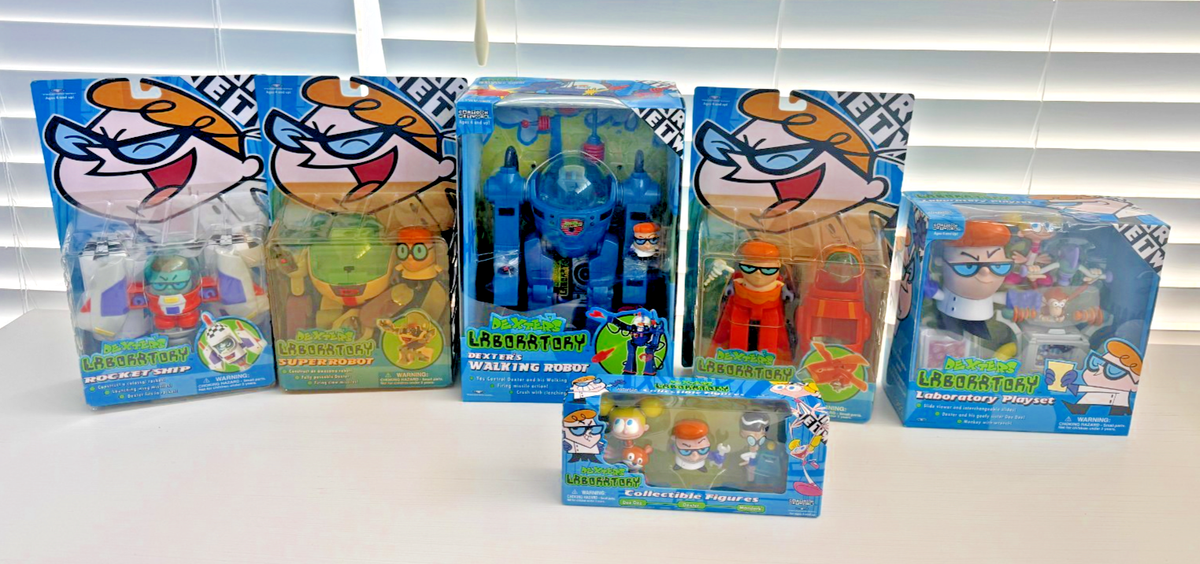 デクスターズラボ Dexter's Laboratory フィギュアセット Ult. Cartoon Network Dexter's Laboratory Walking Robot Playset