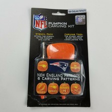 New England Patriots Football Nfl Halloween Pumpkin Carving Kit W 6 Stencils For Sale Online