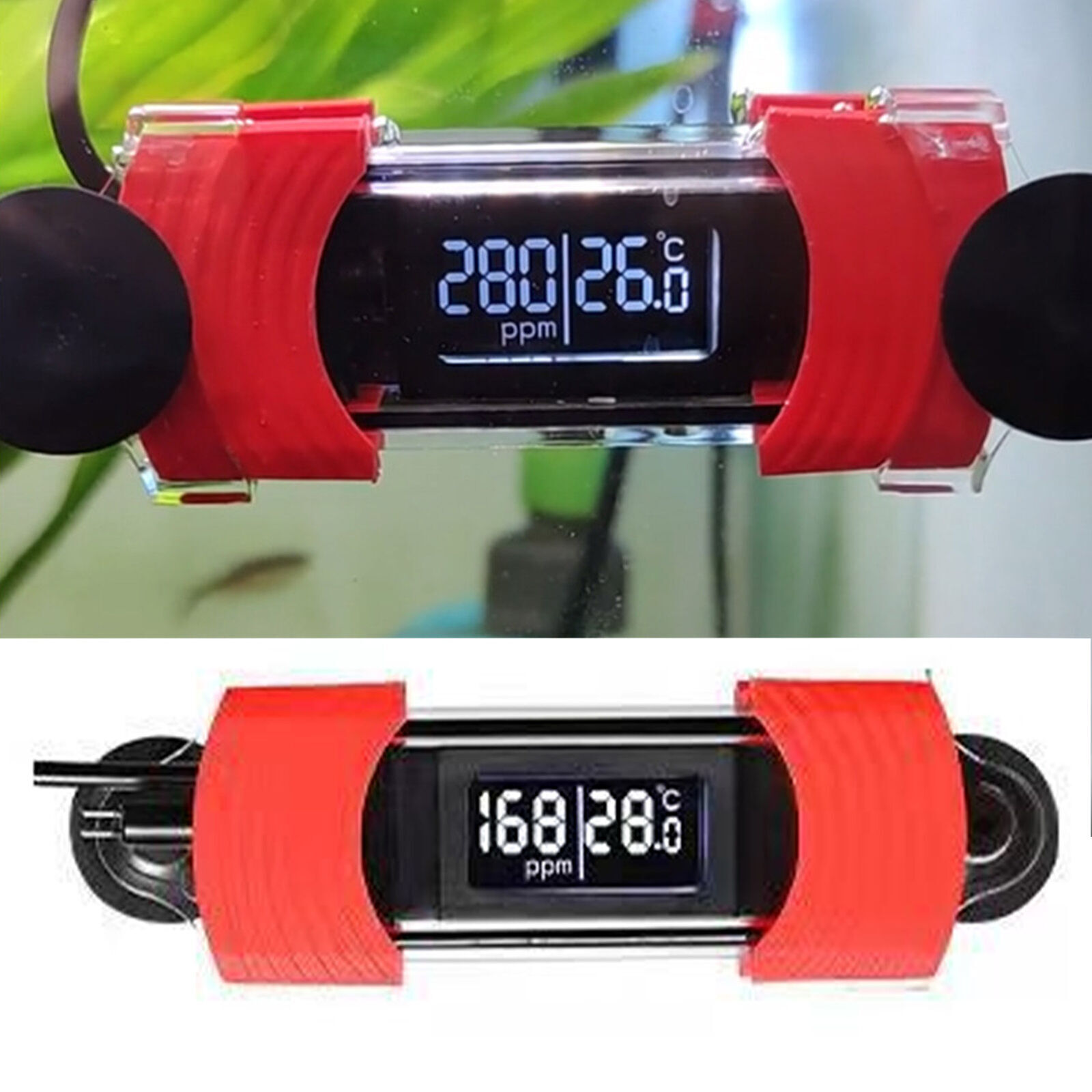 Fish Tank Thermometer HD Digital Display USB Powered Waterproof Calibration Type