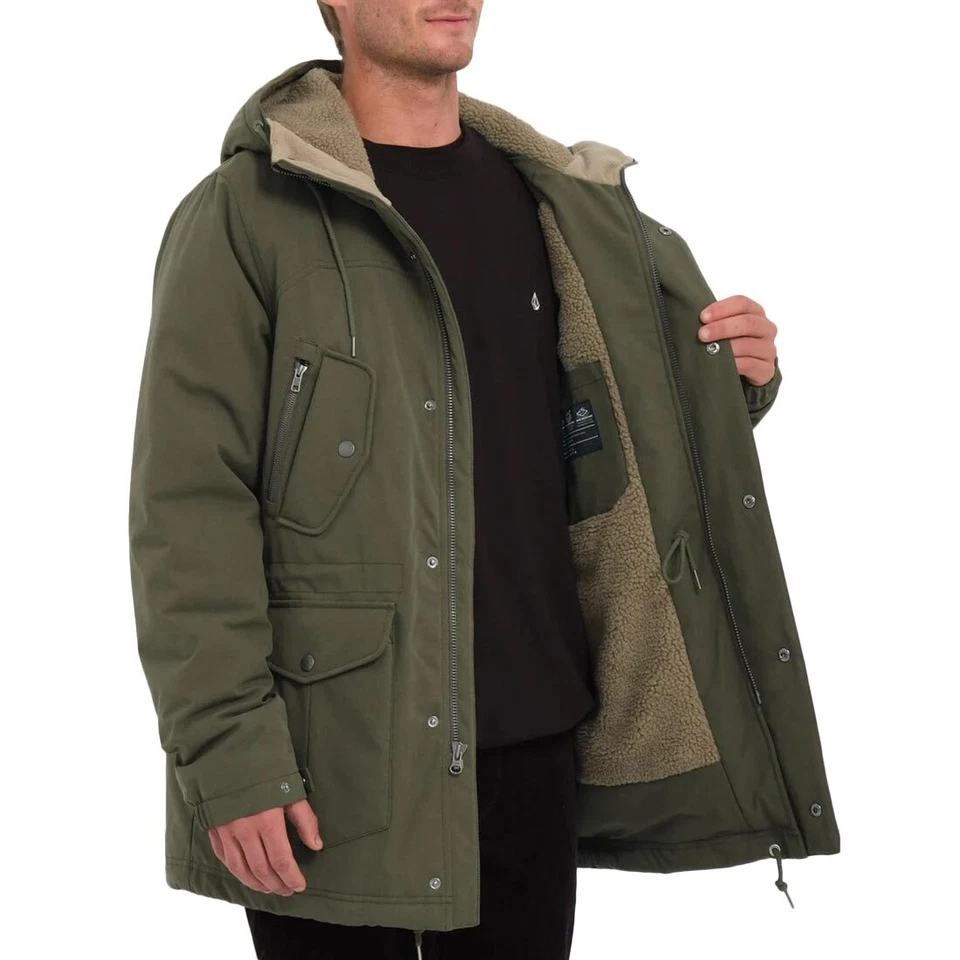 Volcom Starget 5K Parka - Verde Oscuro - Imagen 3 de 4