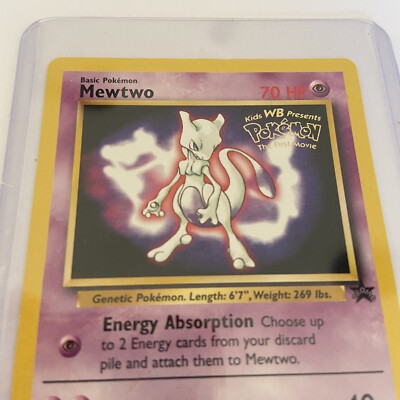 MEWTWO Movie Promo 1999 Pokemon Card #3 Black Star Gem Mint Rare