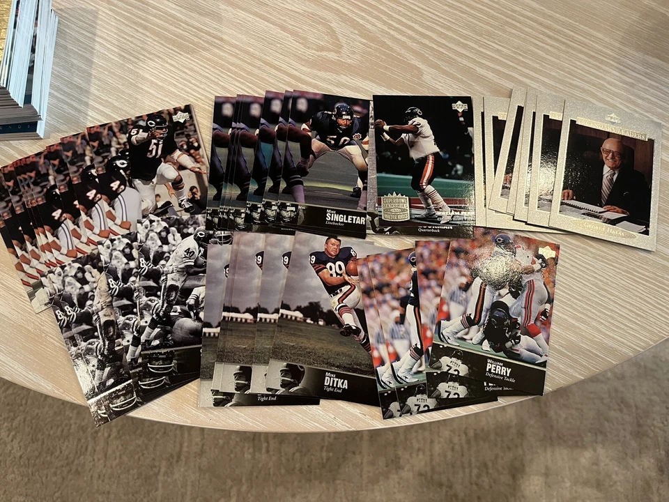 415 Chicago Bears Salón de la fama y estrellas Walter Payton Butkus Sayers nevera 1986 Super Bowl Foto 4 de 4