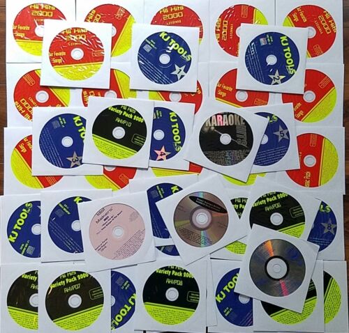 LOT DE 42 DISQUES CDG KARAOKÉ CD+G BEST HITS 600+ CHANSONS ROCK,OLDIES *2023 VENTE* - Photo 1/1