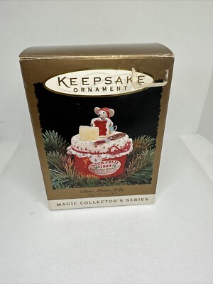 Vintage 1994 Hallmark Holiday Magic Lighted Christmas Mouse Jelly 10th In Series