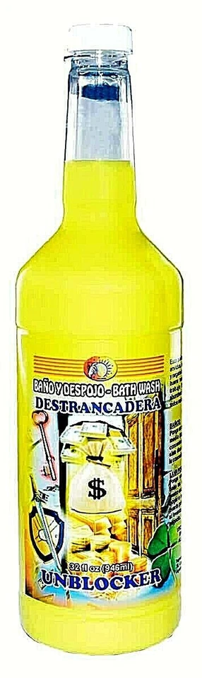 UNBLOCKER DESTRANCADERA BATH WASH BANO Y DESPOJO 32OZ SPIRITUAL MAGICK WICCA