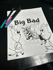 DIGITAL CONTENT- 2022 Big Bad Coloring and Activity Book-35 Pages PRINTING REQ'D