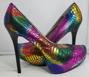 rainbow steve madden pumps