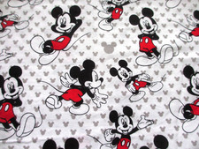 Disney Mickey Mouse with Mickey Ears Background Cotton Fabric BTHY