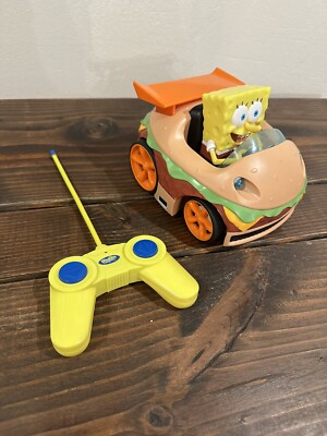 2015 Spongebob SquarePants Remote Control RC Krabby Patty Car wRemote WORKS! VGC