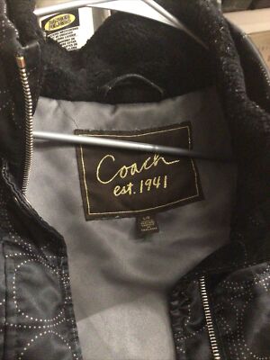 Authentic Coach CC Logo Feather Down Jacket Large | eBay