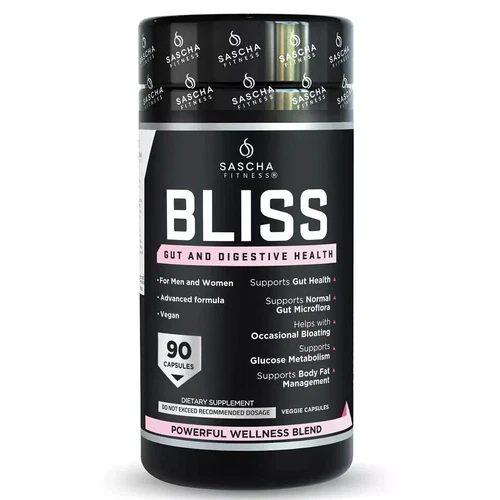 BLISS Sascha Fitness Gut and Digestive Health - Bloating - Metabolism - Vegan