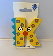 Whimpsy Colorful Wooden Letter K Craft Projects Room Decor