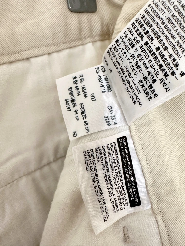 Femme Shorts Levi's 501 chino en coton beige Taille W 27, FR 36 Neuf - Photo 4/4