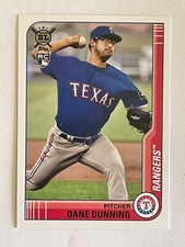 TOPPS 2021 BIG LEAGUE DANE DUNNING #140 ROOKIE TEXAS RANGERS BASEBALL CARD. rookie card picture