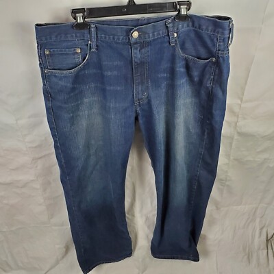 Levis Jeans Mens 38x32 Blue Denim 569 Loose Straight Cotton