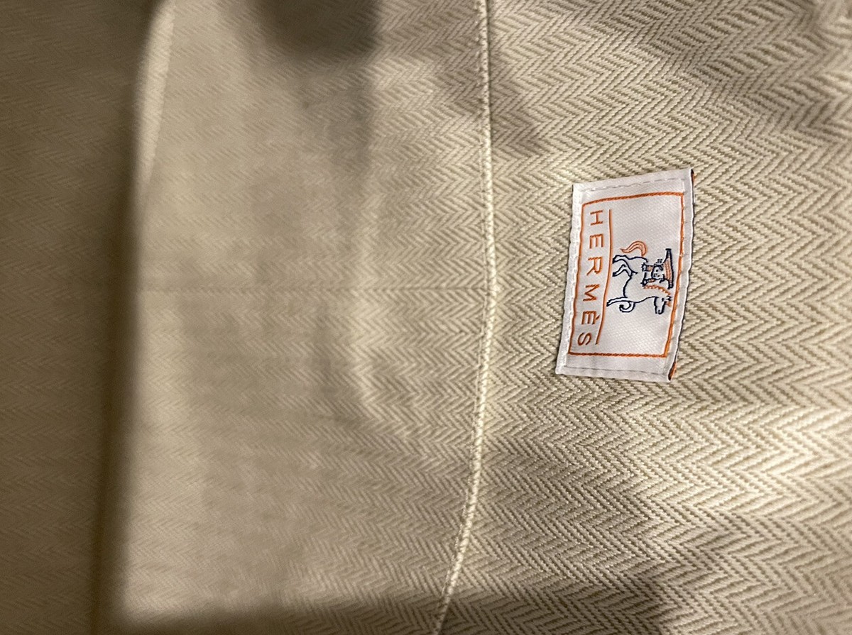 New Hermes Bride A Brac Toiletry Case Cabriole Cotton GM Baby