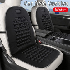 Car Front Seat Cushion Soft Chair PU Leather Pad Cover Black Protector Mat UK
