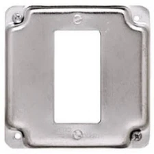 Raco #808c 4" Sq 1 Gfi Receptacle Cover by RACO INCORPORATED