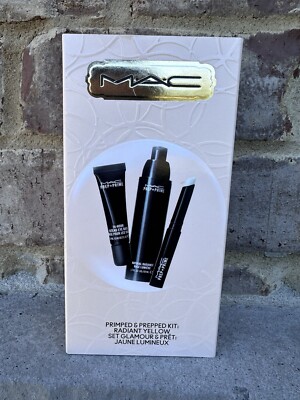 MAC Cosmetics Primped & Prepped Kit: Radiant Yellow NIB