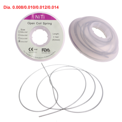 Molla Ortodontica 0.010*180 Mm AZDENT Molla Ortodontica Niti A Spirale Aperta – Diametro 0,010 Pollici, Lunghezza 180 Mm – Per Trattamenti Dentali, Confezione Da 2 Pezzi Molla Ortodontica 0.010*180mm - Foto 3