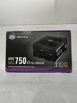 MWE Gold 750 V2 Full Modular power suply , 2 EPS Connectors, SEALED BOX