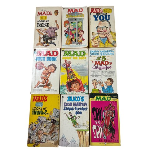 Lot of 9 MAD Paperbacks by Warner Books Vintage Book