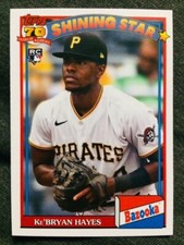 2021 Topps Archives Ke'Bryan Hayes Rookie RC 1991 Bazooka Shining Stars Card