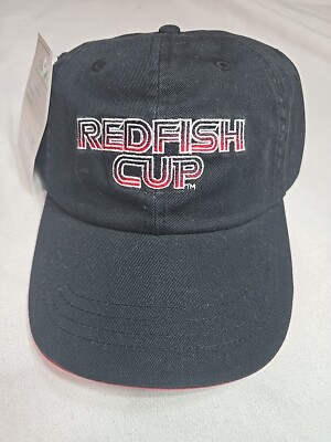Redfish Cup Embroidered Dad Hat Adjustable Strapback OSFM NWOT Sample Hat 58.5Cm