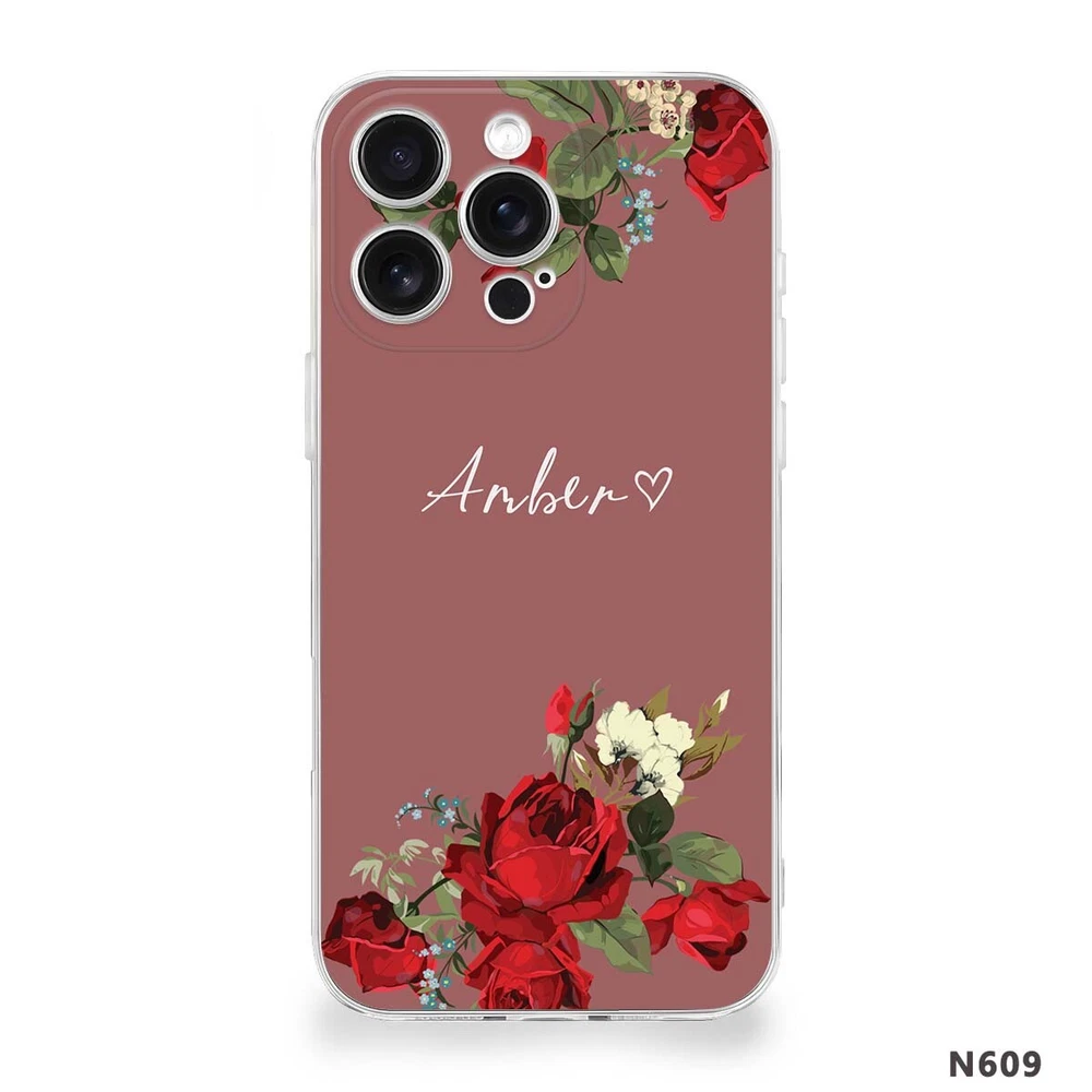Floral TPU Phone Case for iPhone 15 16 Plus 14 13 12 11 XS Pro Max