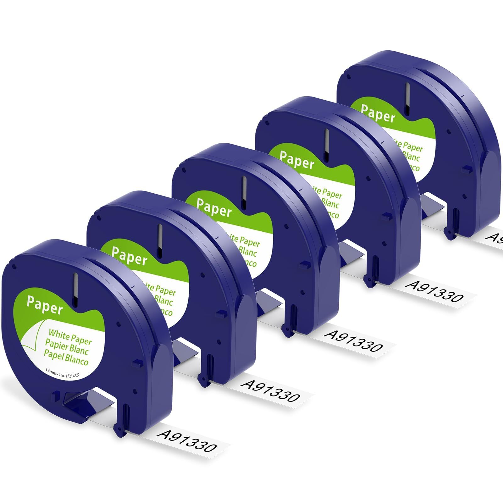 Label Maker Tape Replace for DYMO Letratag Refills White Paper, Compatible wi...-image