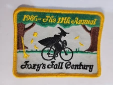 1986 The 11th Annual Foxy's Fall Century Bicycle Patch