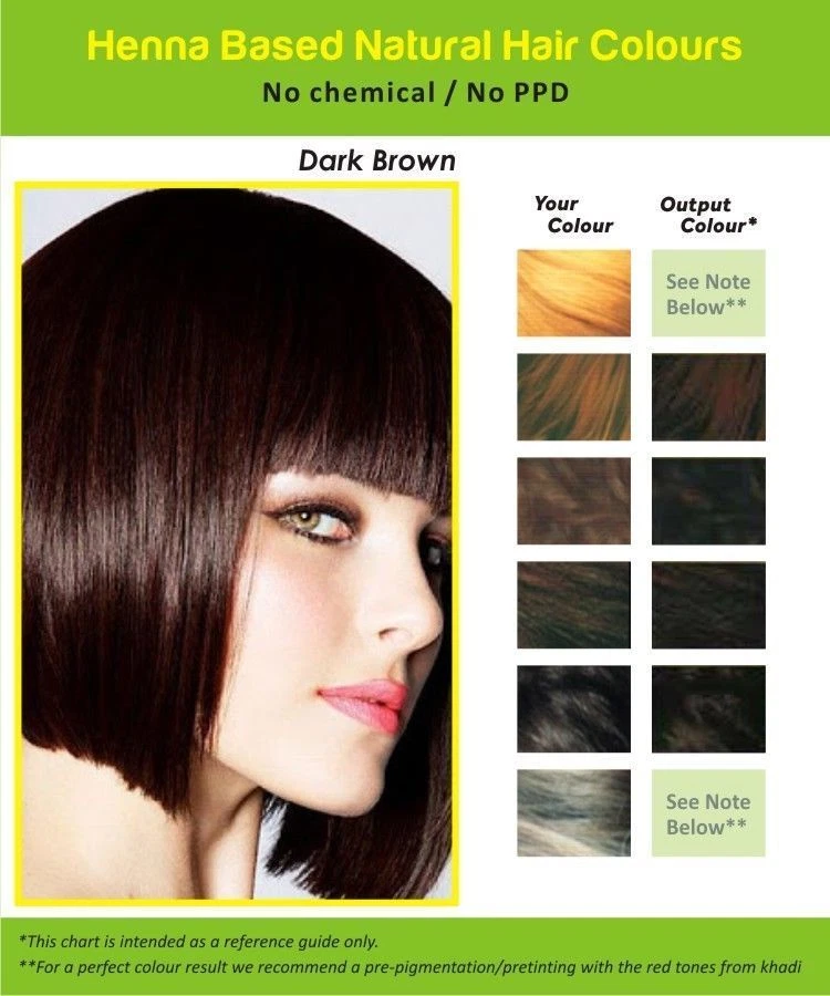 Henna Hair Dye DARK BROWN Natural Hair Color Powder Conditioner Chemical Free - Image 2 of 4